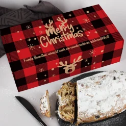 Rosinenstollen nach Thüringer Rezeptur mit personalisierter Geschenkverpackung