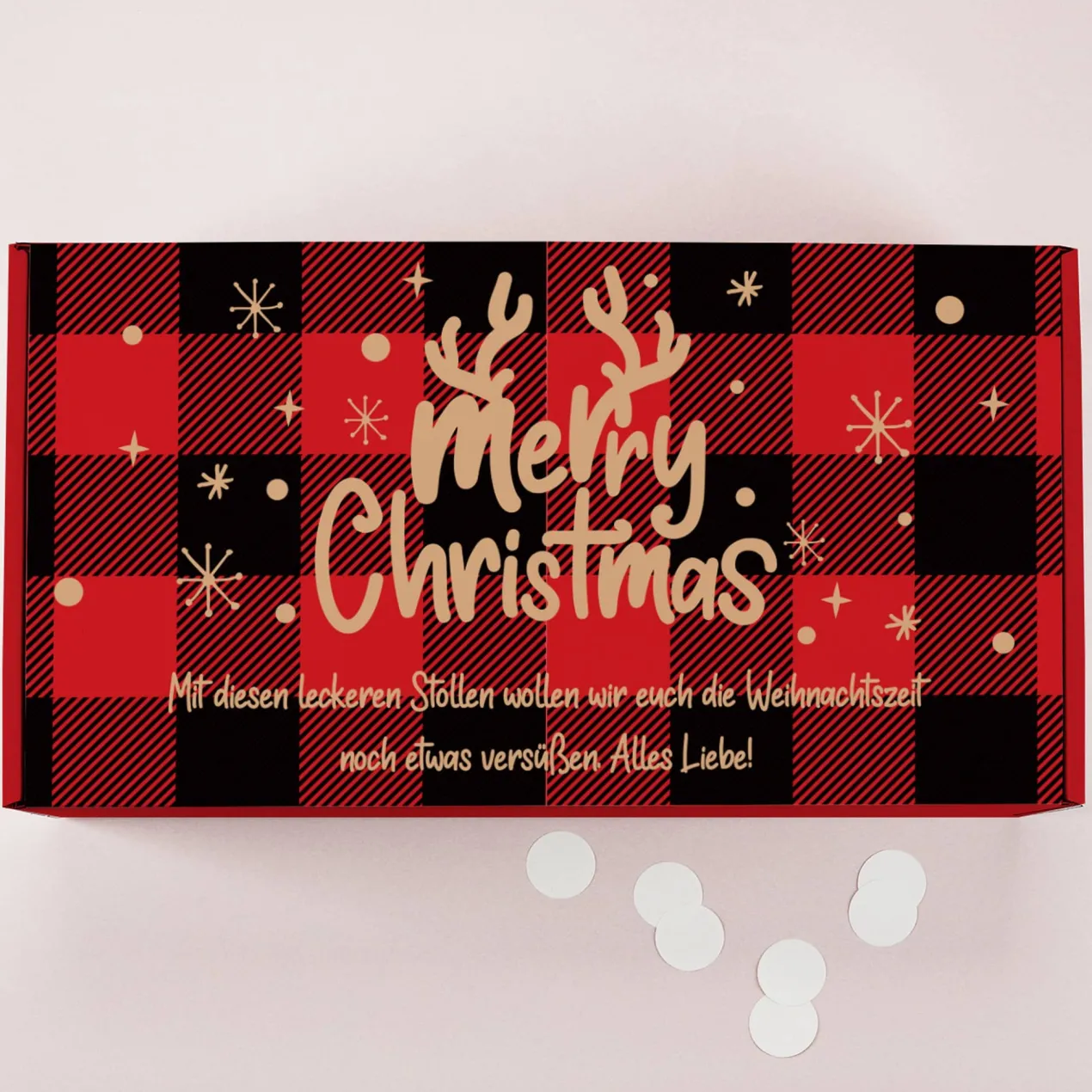 Rosinenstollen nach Thüringer Rezeptur mit personalisierter Geschenkverpackung