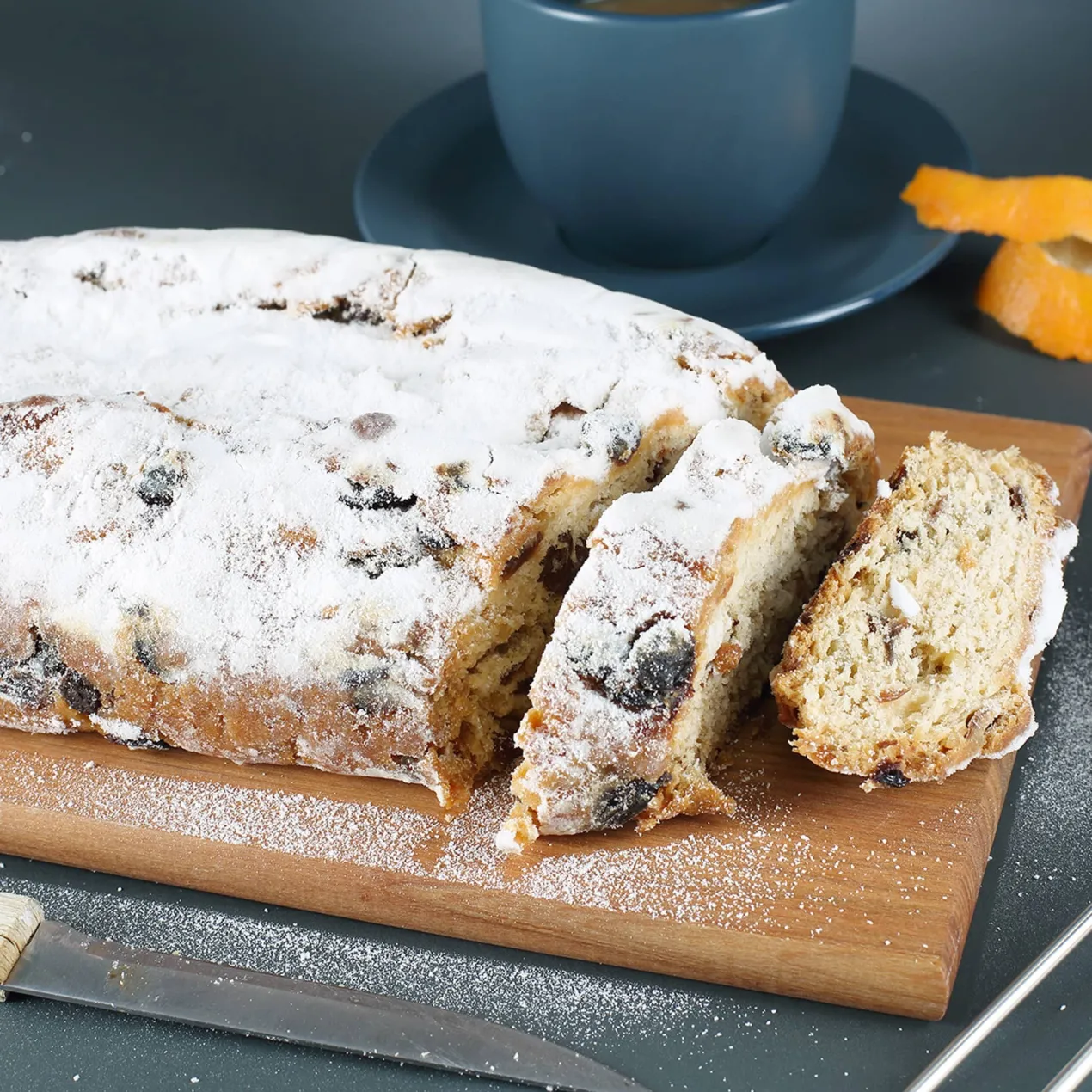 Rosinenstollen nach Thüringer Rezeptur mit personalisierter Geschenkverpackung