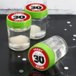 6r Set Schnaps zum 30. Geburtstag mit Name und Text