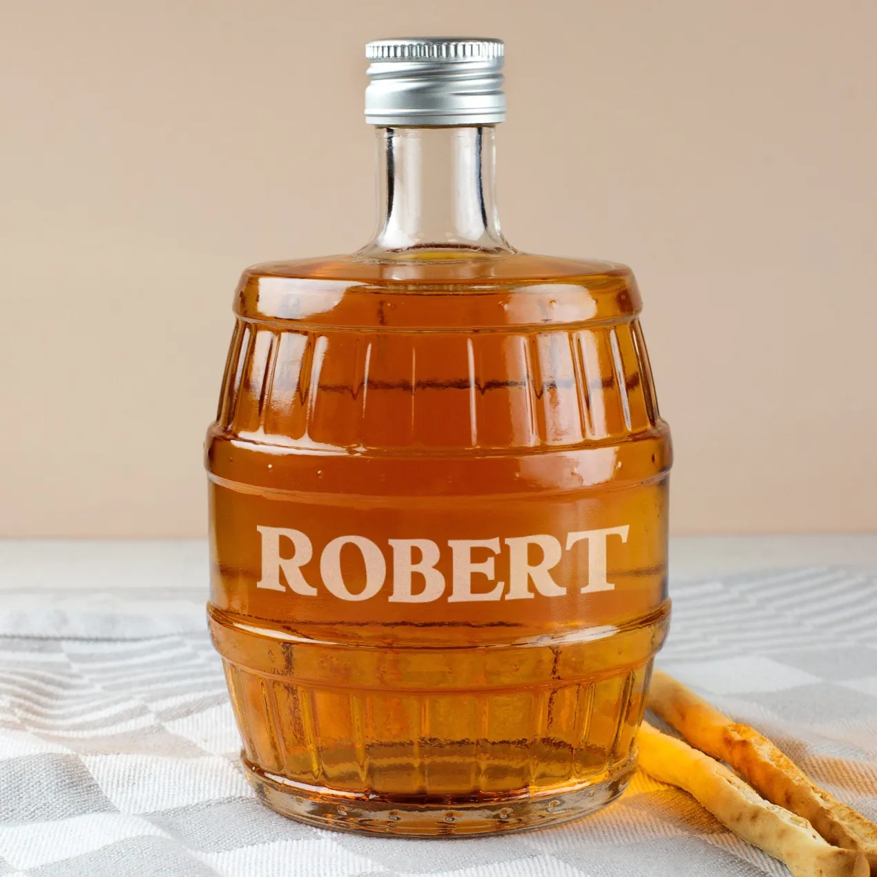 Rum-Flasche - Fass - mit Namensgravur