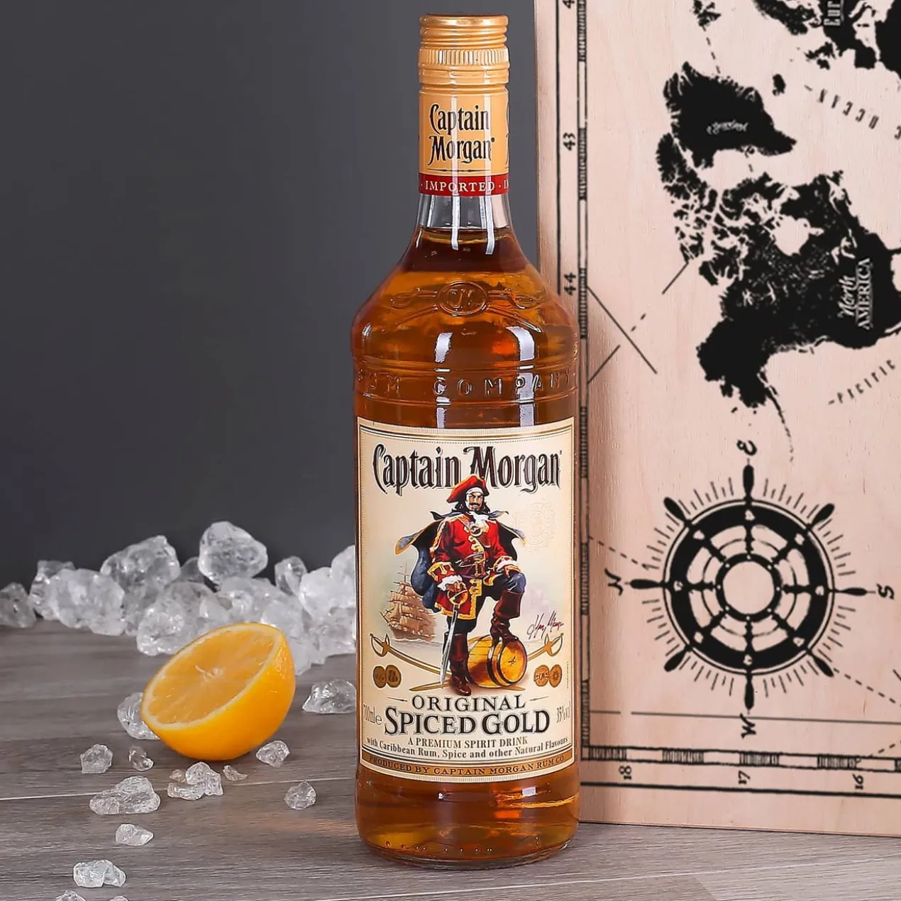 Rum-Set mit Captain Motiv