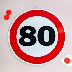 Rundes Blechschild zum Geburtstag & Jubiläum | 25 cm | Verkehrsschild Design