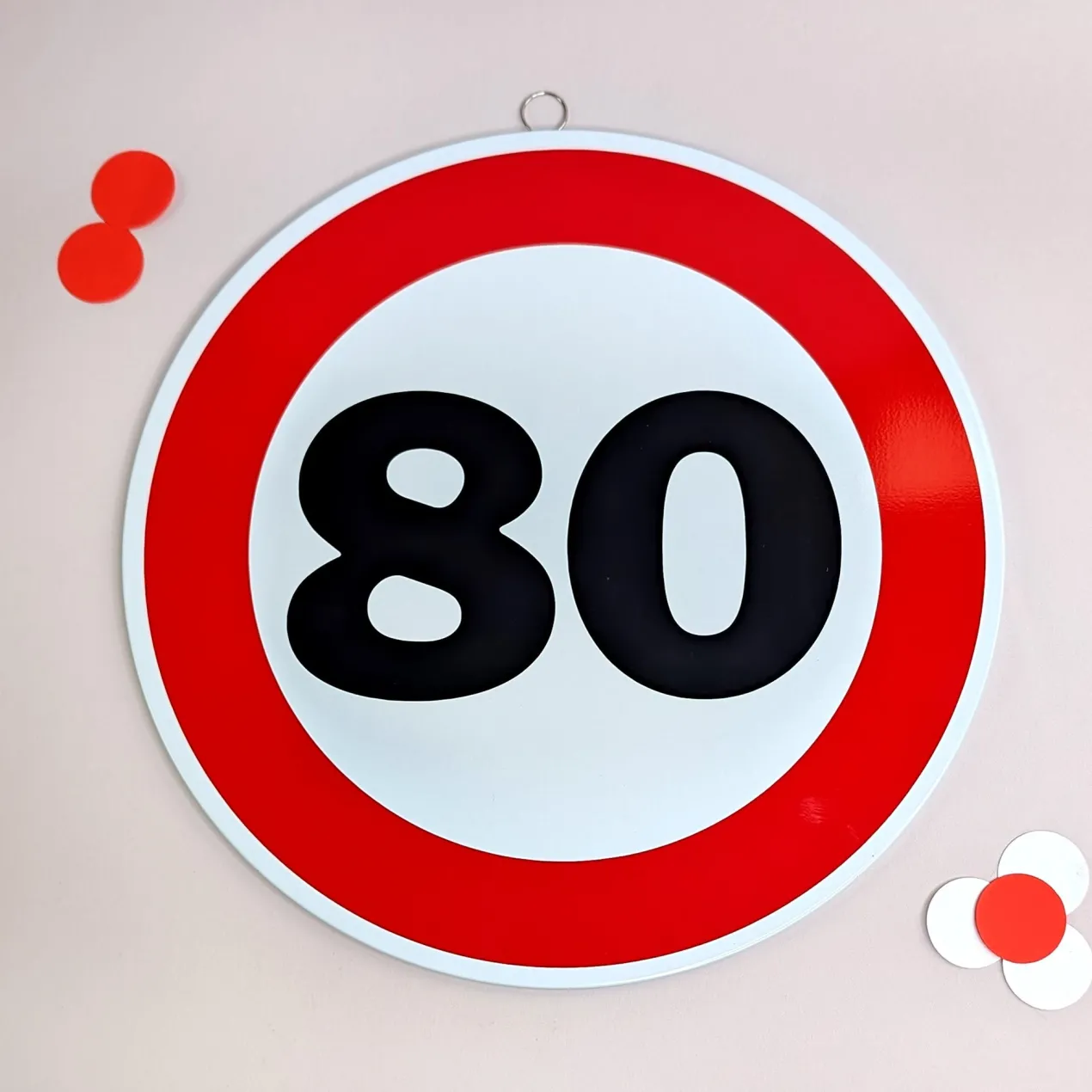 Rundes Blechschild zum Geburtstag & Jubiläum | 25 cm | Verkehrsschild Design