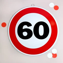 Rundes Blechschild zum Geburtstag & Jubiläum | 25 cm | Verkehrsschild Design
