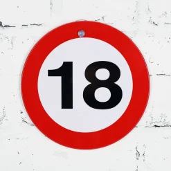 Rundes Verkehrsschild - 18