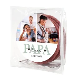 Salami Kabeltrommel für den besten Papa mit 2 Fotos