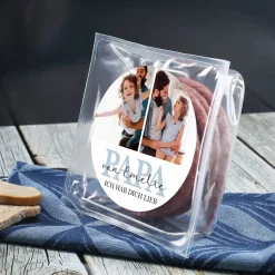Salami Kabeltrommel für den besten Papa mit 2 Fotos