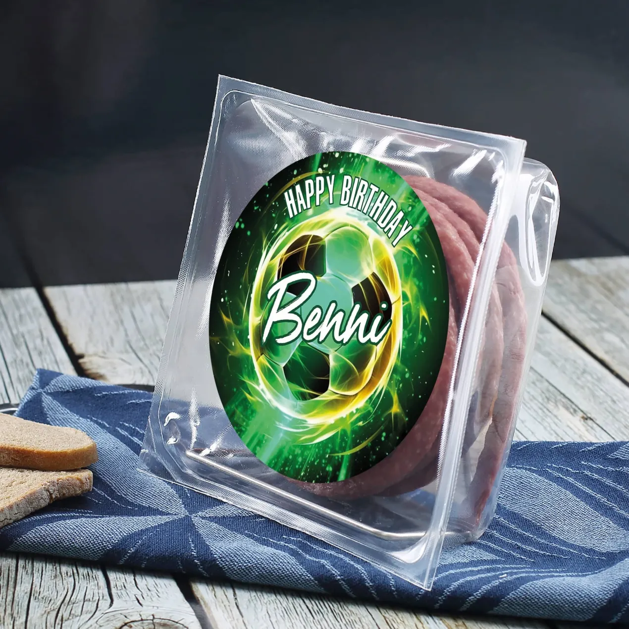 Salami Kabeltrommel für Fußballer zum Geburtstag