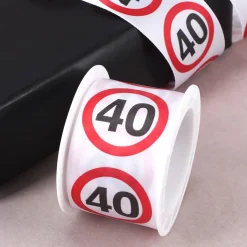 Satin-Geschenkband 40 Jahre