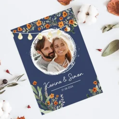 Save the Date Karte mit Foto und modernem Motiv