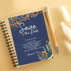Save the Date Karte mit Foto und modernem Motiv