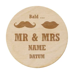 Save the Date Magnete im 5er Set - Bald Mr und Mrs