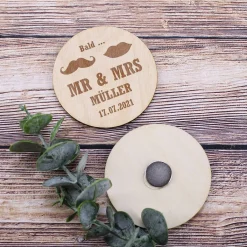 Save the Date Magnete im 5er Set - Bald Mr und Mrs