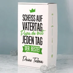 Scheiß auf Vatertag Papa, du bist jeden Tag der Beste! - Geschenkbox zum Vatertag