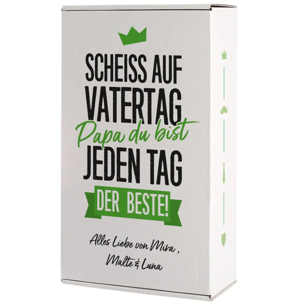 Scheiß auf Vatertag Papa, du bist jeden Tag der Beste! - Geschenkbox zum Vatertag