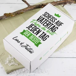 Scheiß auf Vatertag Papa, du bist jeden Tag der Beste! - Geschenkbox zum Vatertag