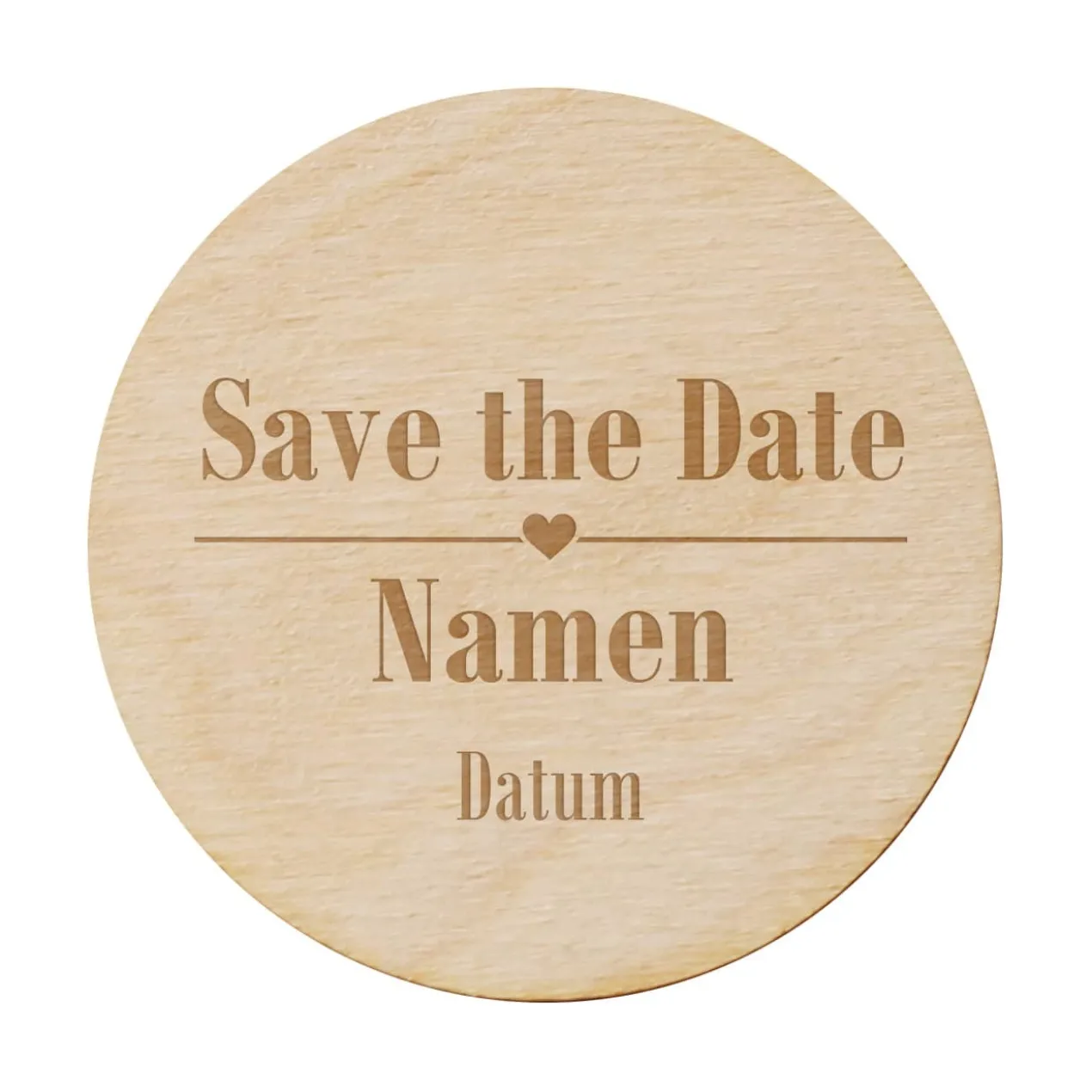 5 schlichte Save the Date Magneten zur Hochzeit