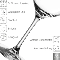 Schlichtes Leonardo Weinglas mit Namensgravur