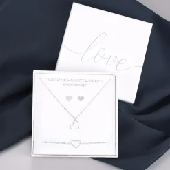 Schmuck-Geschenkset - Herzen aus Silber