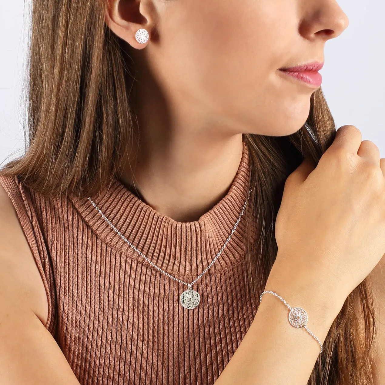 Schmuck-Geschenkset - Mandala des Glücks