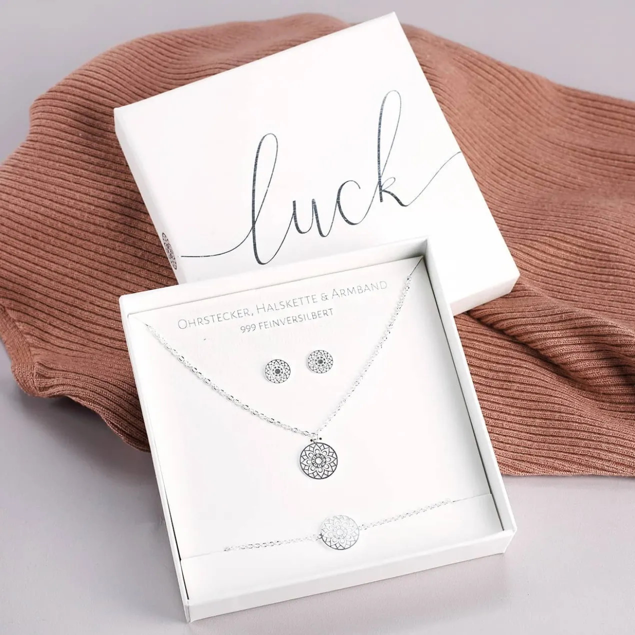 Schmuck-Geschenkset - Mandala des Glücks