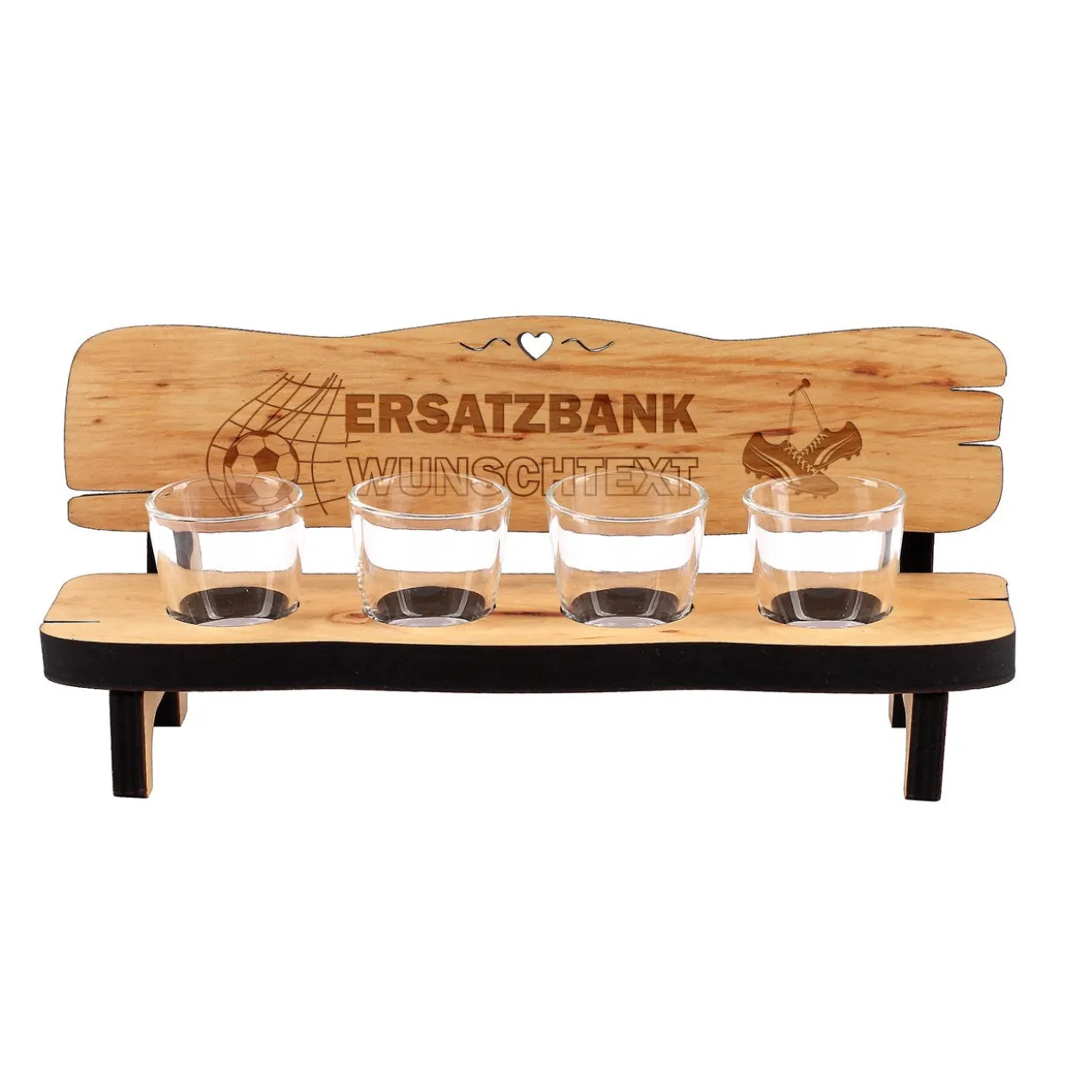 Schnapsbank Ersatzbank mit Wunschtext