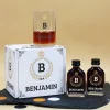Schnaps-Geschenk für Männer mit 2 Kräuterlikören, Schnapsglas und persönlicher Box