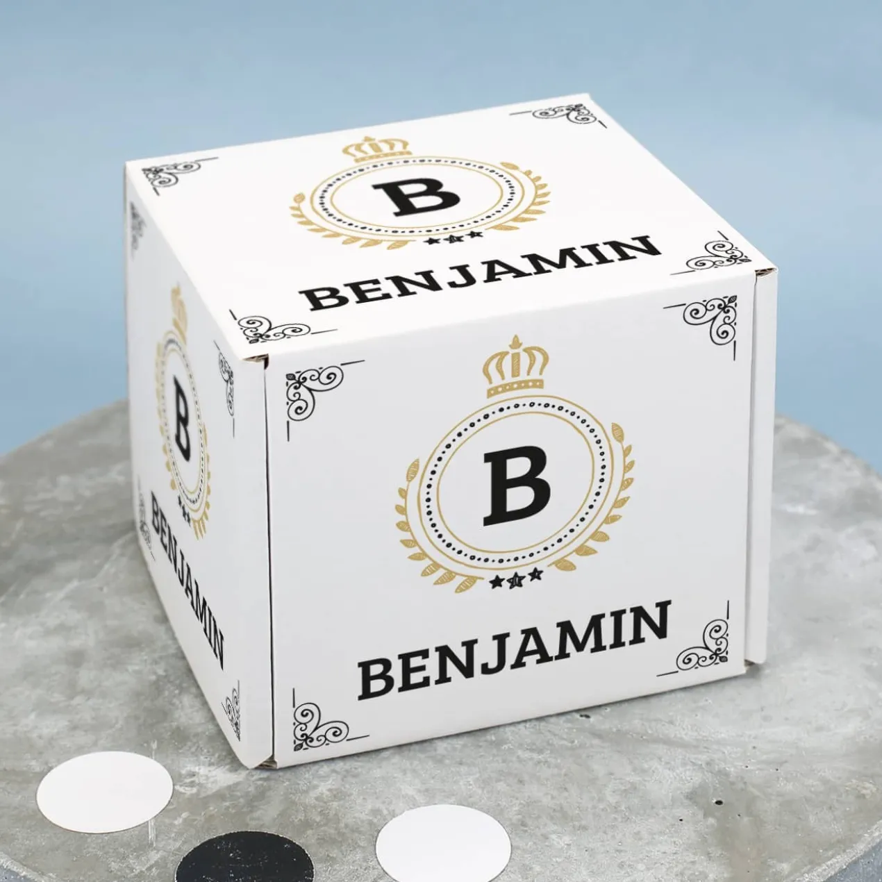 Schnaps-Geschenk für Männer mit 2 Kräuterlikören, Schnapsglas und persönlicher Box