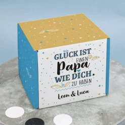 Schnaps Geschenkset für den besten Papa mit Box, Likör und Schnapsglas