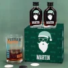 Schnaps Geschenkset für Männer zu Weihnachten mit Glas, Kräuterschnaps und Box
