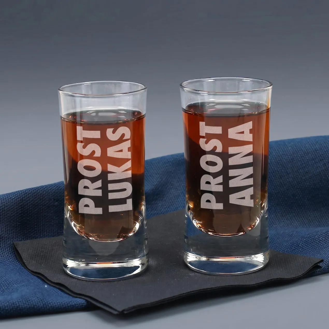 Schnapsglas graviert mit Prost und Name