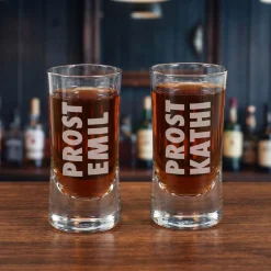 Schnapsglas graviert mit Prost und Name