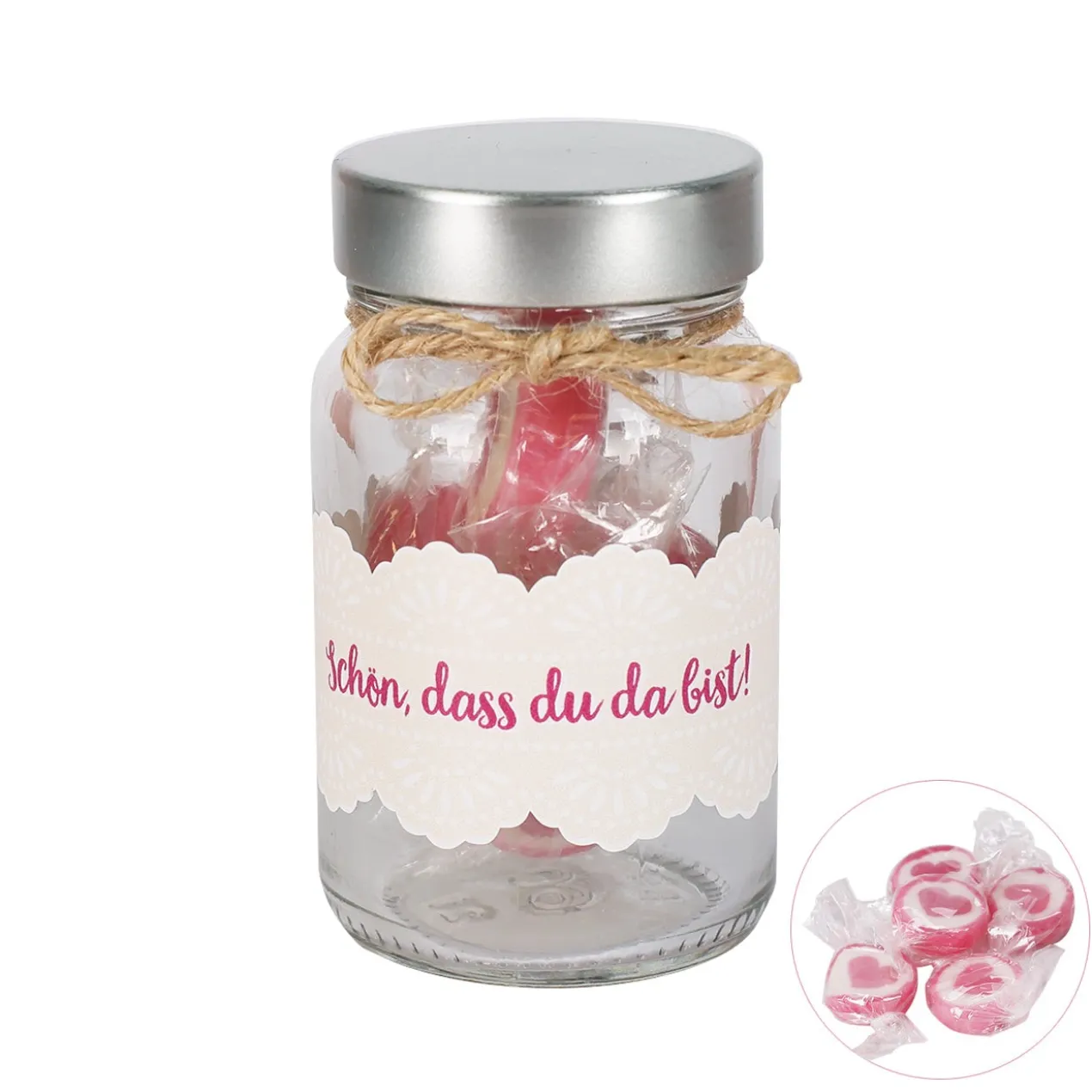 Schön, dass du da bist - Bonbon Gastgeschenk zur Hochzeit