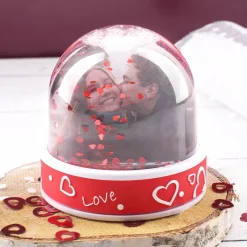 Schneekugel mit Lieblingsfoto und Ihren Wunschtexten