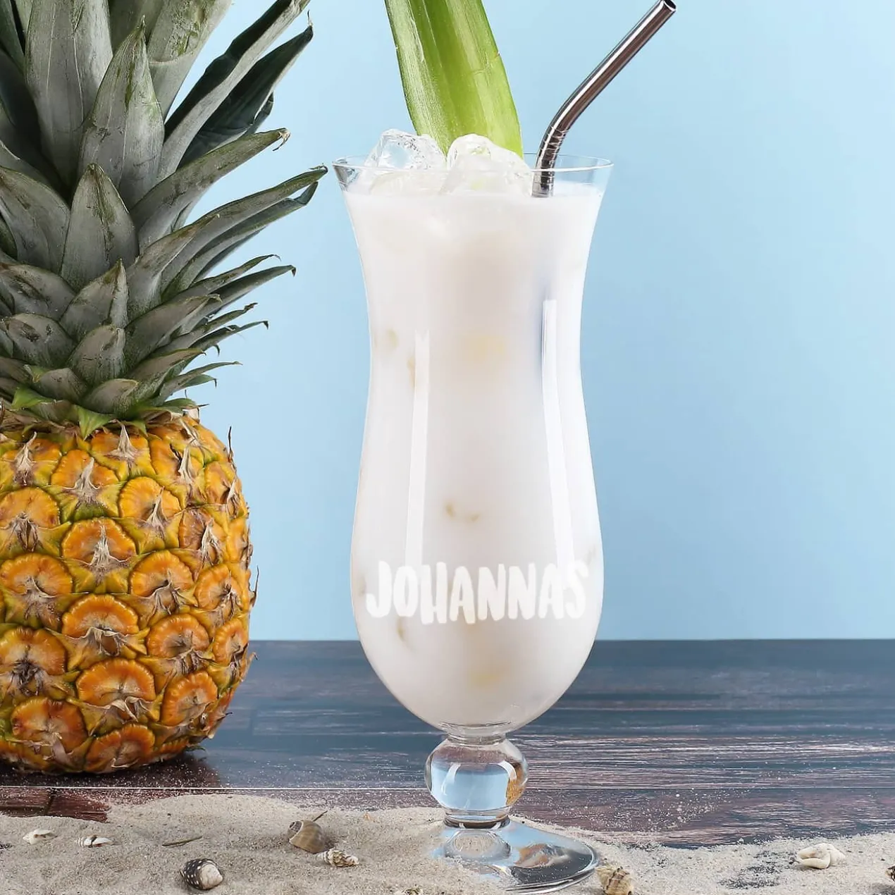 Schneemannsuppe - Pina Colada Geschenkset mit Ihrem Wunschnamen