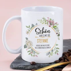 Schön, war es mit dir - Tasse zum Abschied