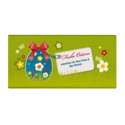 Schokolade -Frohe Ostern- mit persönlichen Text