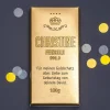 Schokolade in Goldbarren-Optik mit Name und Wunschtext, 100g