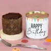 Schokoladen Brownie Kuchen in der Dose zum Geburtstag | Happy Birthday Geschenk in Bäckerqualität