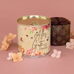 Schokoladen Brownie Kuchen in der Dose zum Geburtstag | Alles Gute von Herzen in Bäckerqualität
