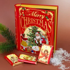 Schokoladenbuch Weihnachts-Nostalgie aus Metall