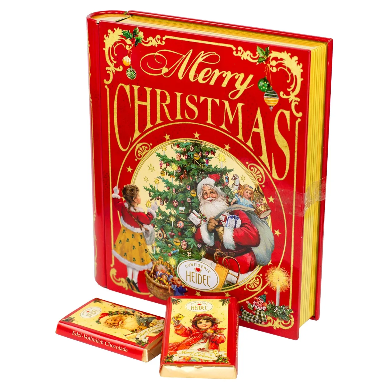 Schokoladenbuch Weihnachts-Nostalgie aus Metall