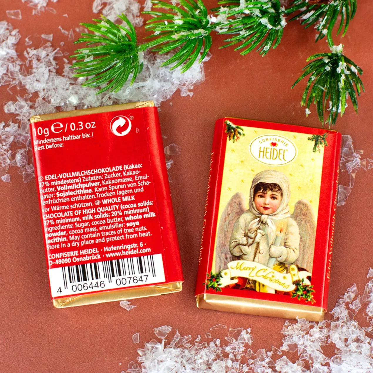 Schokoladenbuch Weihnachts-Nostalgie aus Metall