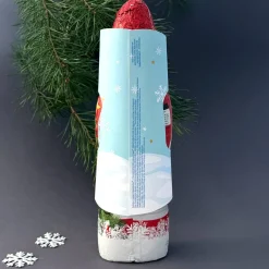 Schokoladen Weihnachtsfrau mit Ihrem Gesicht und Wunschtext, 200 g