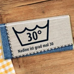Schokolade zum Geburtstag -grad mal so alt- mit Name und Alter