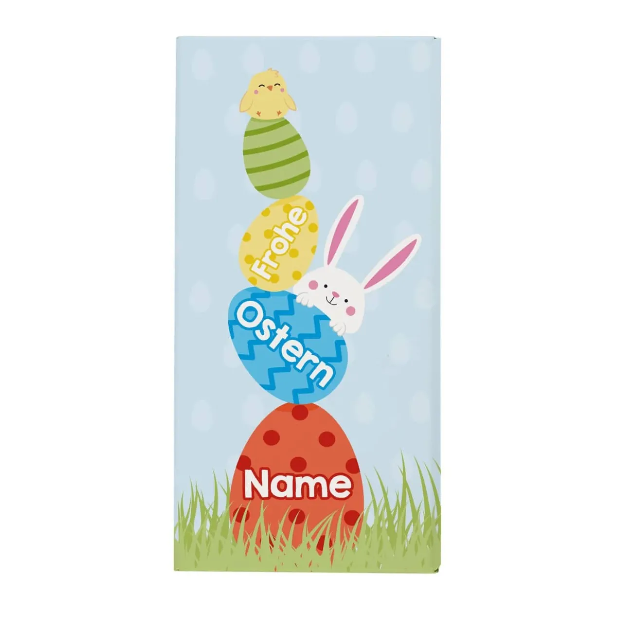 Schokolade zu Ostern mit Ihrem Wunschnamen
