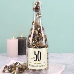 Schokopralinenflasche - 50 Jahre zusammen