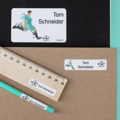 100 Schulaufkleber für Fußballfans