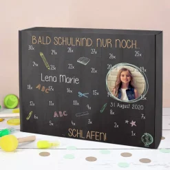 Schulstart Kalender mit Countdown - persönlich mit Ihrem Foto bedruckt